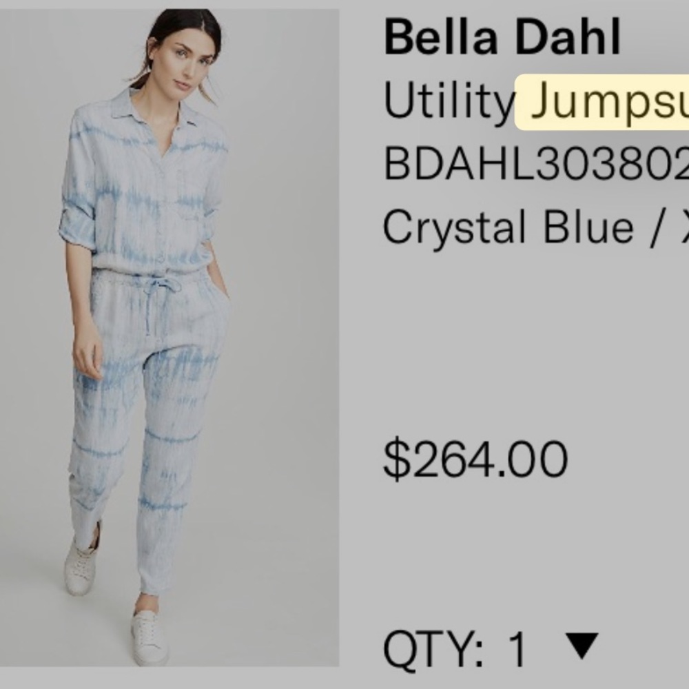 Denim Jumpsuit. In perfect condition. Soft, comfortable fabric.